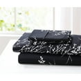 thumbnail image 2 of SL SPIRIT LINEN HOME EST. 1988 Foliage Microfiber Sheet Set Queen - Black, 2 of 5