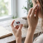 MUSICOZY Bluetooth MP3 Player with Built-in Speaker, 1.1 Inch Mini Digital Music Player, Portable Lossless Audio Player, Support TF Card, Voice Recorder, FM Radio for Students, Running, Travel