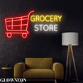 thumbnail image 2 of Glownneon Grocery Store Open Sign, Food & Drink Grocery Shop Neon Led, 2 of 5