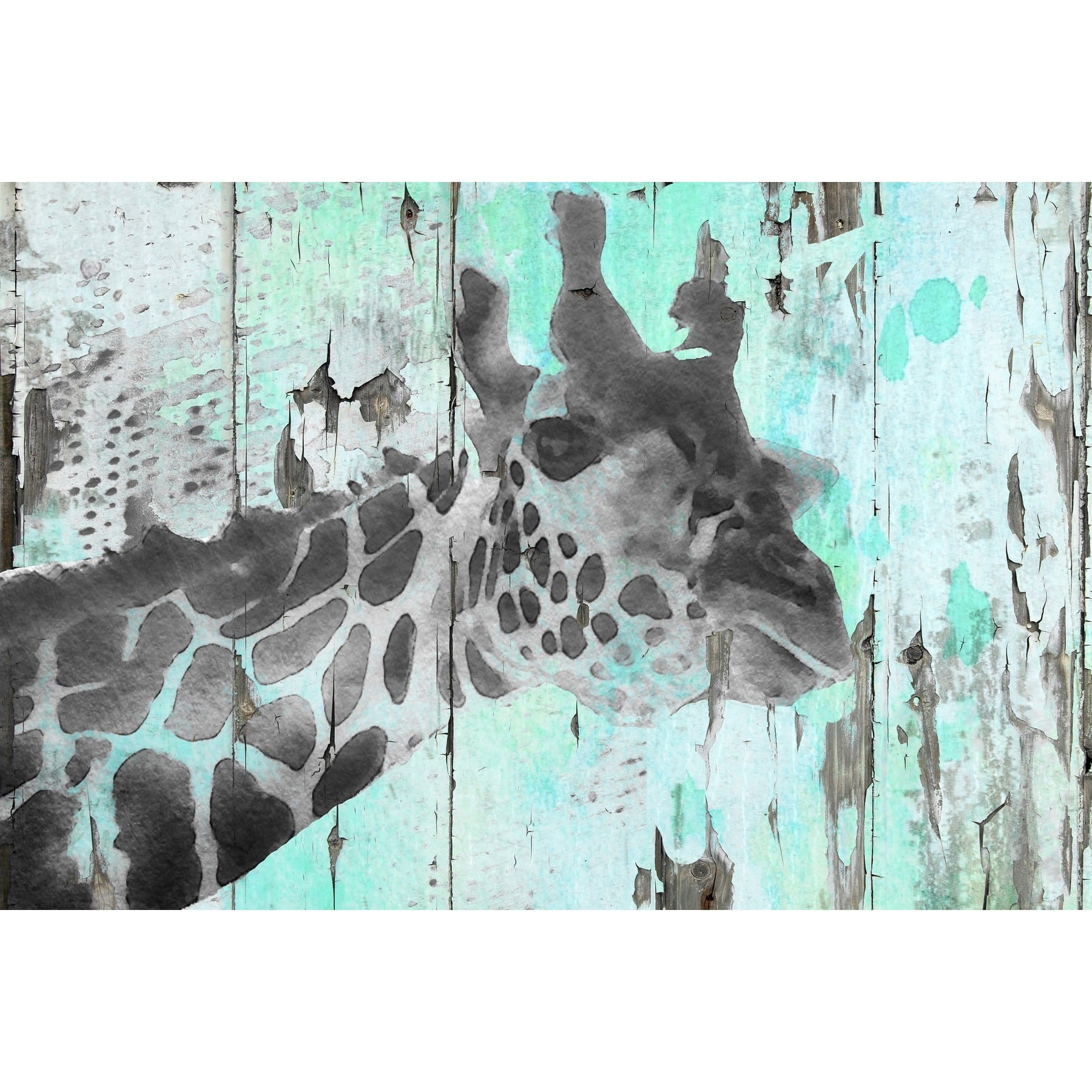 Inquisitive Giraffe Painting Print on Wrapped Canvas