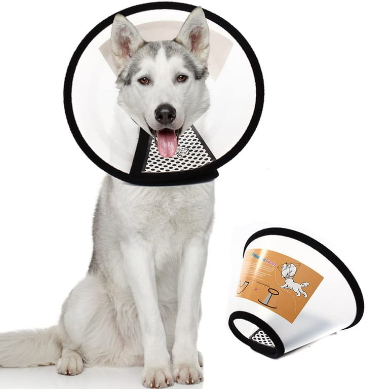 Soft Dog Cone Collar Flexible Plastic Cone for Dogs After Surgery