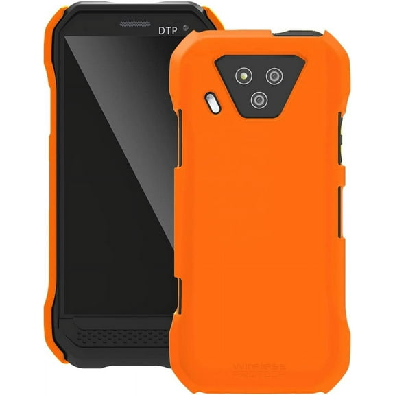 Wireless ProTech Case Compatible with Kyocera DuraForce Ultra 5G Phone Model E7110 (Verizon), Durable Slim Soft Touch Smooth Hard Cover Case (Orange)