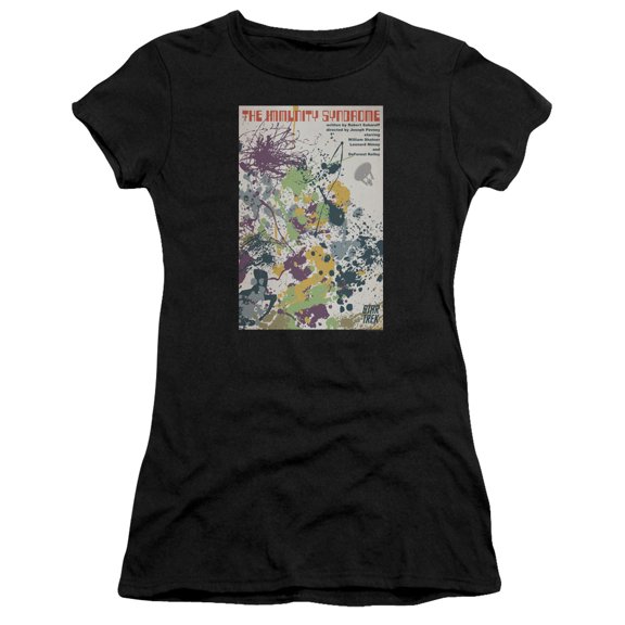 Star Trek Tos Episode 47 Junior Women's Sheer T-Shirt Black