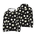 thumbnail image 6 of Bingfone Daisies Flowers Men's Drawstring Hoodie Long Sleeve Pocket Sweatshirts-XX-Large, 6 of 6