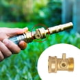 thumbnail image 6 of Garden Hose Shut Off Valve Solid Brass Heavy Duty 3/4 Inch Flow Control 4 Pack, 6 of 7