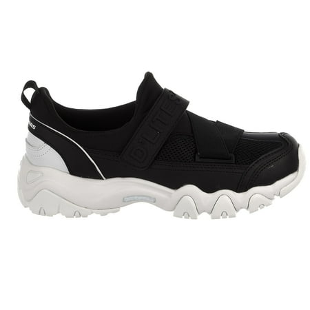 Skechers D'Lites 2.0-Best Bet Sneaker - Black/White - Womens - (Best Fabric For Swimsuits)