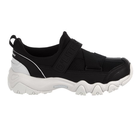 Skechers D'Lites 2.0-Best Bet Sneaker - Black/White - Womens - (Best Rated Tennis Shoes)