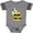 Football Heather and Smoke, variant on Inktastic Cute Bee Initial B Boys or Girls Baby Bodysuit