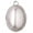 Grey, variant on Silver-tone Small Black Acrylic Oval - Silvertone Star of David Delicate Bracelet, 6.25+1.75" Extender