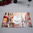 thumbnail image 2 of MKHERT Modern Art A Pair of Lovers in France Paris Eiffel Tower Placemats Table Mats for Dining Room Kitchen Table Decoration 12x18 inch,Set of 6, 2 of 4