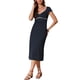 thumbnail image 2 of VESTIDOS MIDI CLÁSICOS CASUALES DE VERANO CON LUNARES PARA MUJERES DE MANGA CORTA INSPIRADOS L AZUL OSCURO, 2 of 6