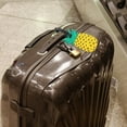 thumbnail image 3 of Raindrops Travel Luggage Bag Tag Pineapple ID Labels Tag for Baggage Suitcase (Yellow), 3 of 7