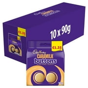 Cadbury Caramilk Golden Caramel Buttons Chocolate Bag 90g (pack of 10)