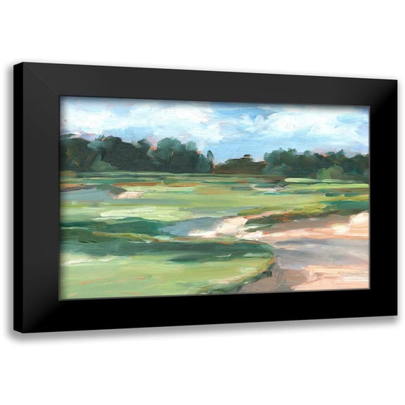 Harper, Ethan 14x11 Black Modern Framed Museum Art Print Titled - Golf Course Study II