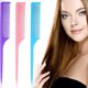 thumbnail image 1 of 3 Pieces Plastic Rat Tail Comb Pintail Comb Fiber Teasing Comb 9 Inch Styling Comb with Thin and Long Handle for Men Women Girl Salon Home Supplies, 1 of 5