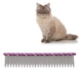 thumbnail image 1 of Pet Hair Removal Comb Reusable Comfortable Stainless Steel Comb for Cat Grooming Pet Hair Removal Comb Stainless Steel Pet Comb Open Knot Comb Grooming Comb, 1 of 7
