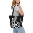 thumbnail image 2 of Easygdp Vintage Black white Plant skull Bolso de Hombro para Mujer, Bolso Bandolera y Cartera de Mano Elegante para Uso Diario, 2 of 6
