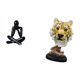 thumbnail image 5 of Figura de escritorio,Escultura abstracta para la oficina o el hogar,Escultura de mesa,Escultura de cabeza de tigre,estatua moderna de mesa,Figura decorativa de cabeza de animal de resina para, 5 of 8