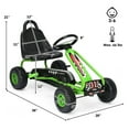 thumbnail image 2 of Patiojoy Kart à Pédales pour Enfants à 4 Roues avec Siège Ajustable et Frein à Main Vert, 2 of 6