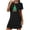 Black, variant on 65% Off Clear! Christmas Pajamas for Women Christmas Gifts for Men Bbq Christmas Women'S Plus Size Short Nightgown with Printed On The Chest