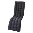 thumbnail image 1 of Coussin de Fauteuil Inclinable de Jardin Confortable en Polyester, Tapis Épaissi, Coussin de Fauteuil Inclinable Extérieur Intérieur, Noir A, 1 of 6