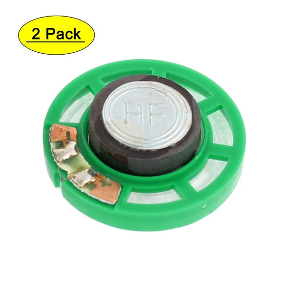 Plastic Shell Magnet Electronic Speaker 0.25W Green 28 x 8mm 2Pcs