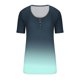 thumbnail image 3 of Blusas de Manga Corta para las Mujeres Cuello Redondo Botón Arriba Camiseta Suelta, Top de Algodón de Imitación Casual para Diario, 3 of 3