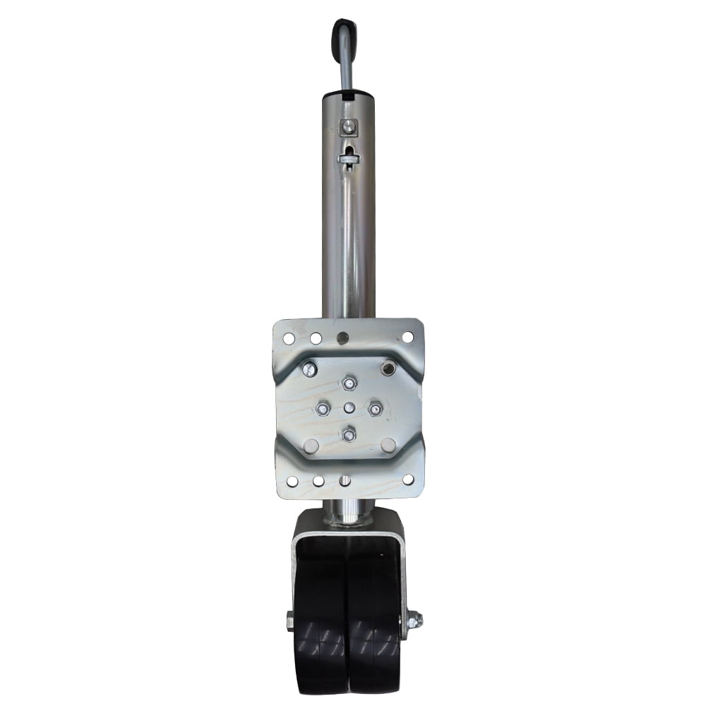 1500lb RV Trailer Jack 6” 2 Wheels Yacht Trailer Stand Guide Wheel Jack Lifting Height 9.8"