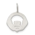 thumbnail image 4 of Sterling Silver Satin Claddagh Charm Pendant, 4 of 4