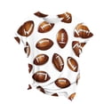 thumbnail image 6 of Short Sleeve T-Shirt for Women Sunflower and Football All-over Print Crewneck Relaxed Fit Novelty Graphic Top Casual Summer Clothes for Sports Lovers, 6 of 7