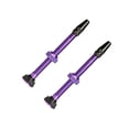 thumbnail image 1 of Eigraketly Paquete de 2 vástagos sin cámara, accesorio DIY, accesorios para ciclismo a prueba de herrumbre, boquilla de Metal, instalación Ciclismo Violeta, 1 of 6