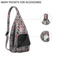 thumbnail image 2 of Boho Waterproof Hiking Sling Backpack for Women – Retro & Rustic Lightweight Crossbody Bag with Adjustable Strap, Floral Chest Bag for Travel, Outdoor Adventures & Everyday Use, 2 of 4
