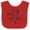 Red and White, variant on Inktastic Lil Miss Love Bug with Lady Bug and Hearts Girls Baby Bib