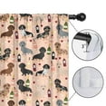 thumbnail image 4 of Blackout Kids Curtains,Black Cute Dachshund Dog and Wine Childrens Insulated Curtains Set Of 2,Bedroom Essentials,Toddler Room Decor 42"x54"(106x137cm), 4 of 4