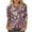 Multicolor Plus Size Blouse for Women_b, variant on CYMMPU Fall Trendy Shirts 3/4 Sleeve Blouses for Women Dressy Casual Loose Fit Tunic Tops Floral Pattern Spring Tops Crew Neck Lightweight Basic Tees Multicolor XXL