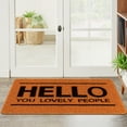 thumbnail image 5 of Unique Bargains Entrance Door Mat Durable Mat Low Profile Floor Mat Front Doormat Non Slip Brown 16" x 24", 5 of 6