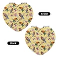 thumbnail image 2 of Easygdp Beautiful Bright Birds And Flowers Travel Makeup Mirror, 2X Magnifying Mirror 2-Sided Travel Essential Mirror, Magnetic Portable Mirror-Heart Shape, 2 of 9