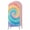Multi, variant on 6.6FT Arch Backdrop Covers, Colorful Tie Dye Wedding Arch Cover Stretchy, Rainbow Ombre Abstract Pattern Art Chiara Arches Backdrop Stand Covers for Birthday Baby Shower Party Banquet Decor