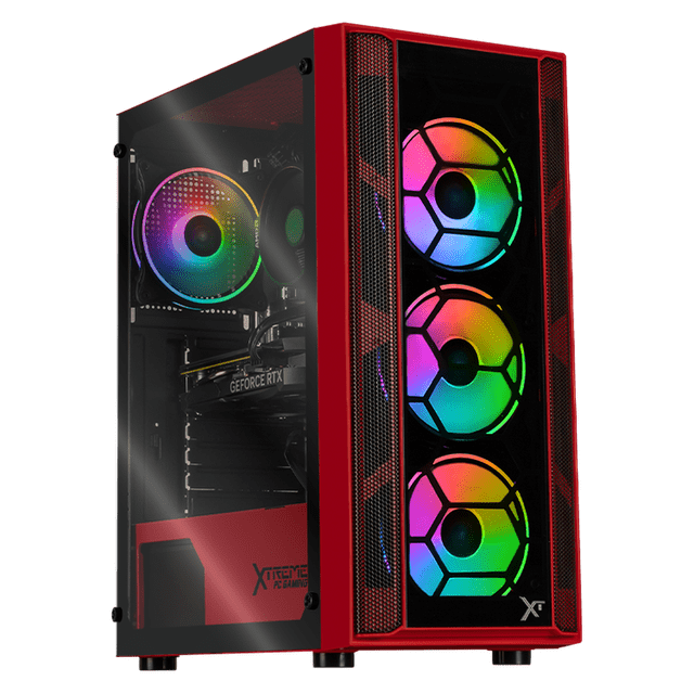 PC Gamer Xtreme PC Gaming NVIDIA GeForce RTX 5060 AMD Ryzen 7 5700 32GB SSD 1TB WIFI W10 Red gaming competitivo y streaming