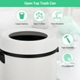 thumbnail image 6 of Stainless Steel Trash Can,Heavy Duty Brushed Kitchen Garbage Can,Hands-Free Step Pedal Bin for Home,Office,Bathroom,17 Gallon/65 Liter, 6 of 6