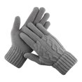 thumbnail image 5 of comerut 1 Pair Unisex Winter Gloves Five Finger Thick Heat Retention Touch Screen Anti-slip Soft Cold-proof High Elastic Wrist Cycling Riding Gloves, 5 of 8
