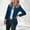 *Navy, variant on ClodeEU Women's Open Front Lapel Long Sleeve Blazer Jacket,Casual Solid Color Slim Fit Coat for Office Beige,Women's Plus L