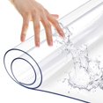thumbnail image 1 of Clear Table Protector PVC Table Cloths Plastic Table Cover Mat Work Station Countertop Protection Coffee Dinner Table Protective Runner Pad Rectangular School Activity Kids Table Mat Non-Slip 24x48, 1 of 4