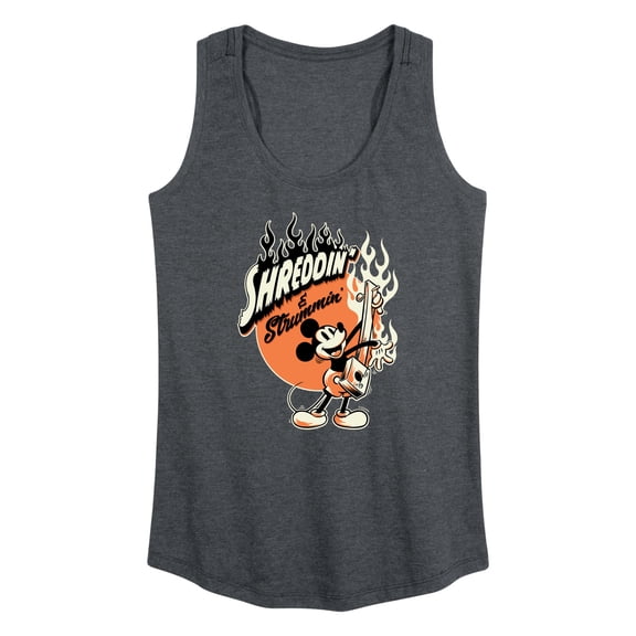 Mickey & Friends - Shreddin And Strummin - Women's Racerback Tank Top