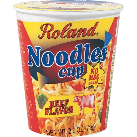 Roland Noodles Cup, Beef Flavor, 2.5 Oz