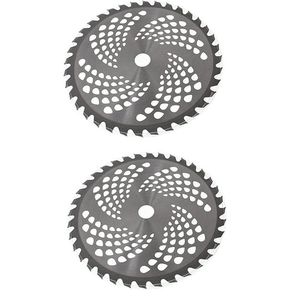 EPOTOOR 2Pcs 9 Inch Carbide Tip Brush Cutter Trimmer Blade 36 Teeth with Arbor Washer Replacement for Weedeater Blades