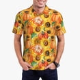 thumbnail image 2 of Salouo Pumpkins And Sunflowers for Men's Short Sleeve Polo Shirts,Polo Shirts for Men Performance Short Sleeve Golf Shirt Athletic Casual Collared T-Shirt-XX-Large, 2 of 8