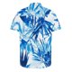 thumbnail image 4 of Camisas Hawaianas de los Hombres de Moda Casual Floral Impresión de Manga Corta Solapa Botón Arriba, Ligero para Primavera Verano, 4 of 9