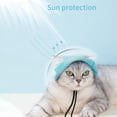 thumbnail image 2 of Minzimin Pet Hat with Ear Holes Sunscreen Cap, Adjustable String Dog Cat Summer Sun Hat,Cat Dog Bucket Hat for Birthday Party Costume Decoration Outdoor Hiking, 2 of 7