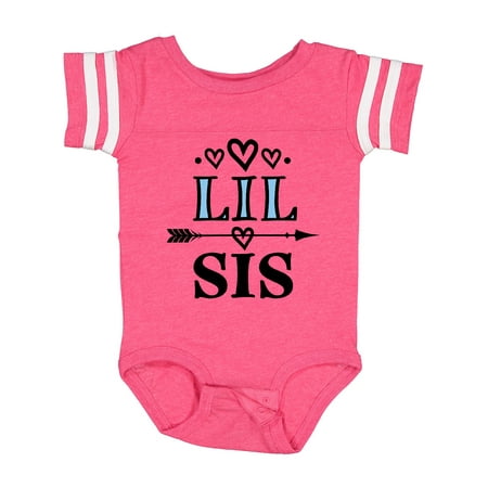 

Inktastic Lil Sis Girls Sister Announcement Gift Baby Girl Bodysuit